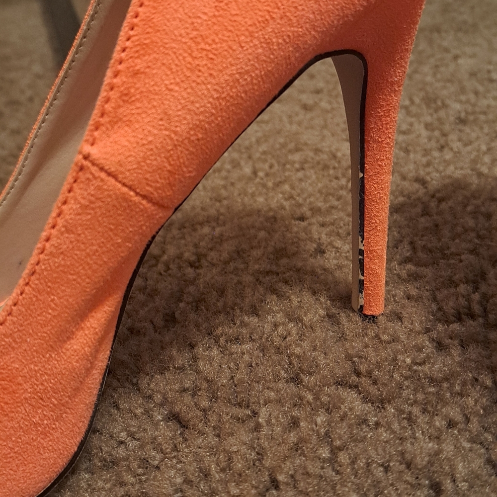 Rouge Women Heels Neon Orange - Picture 3 of 7
